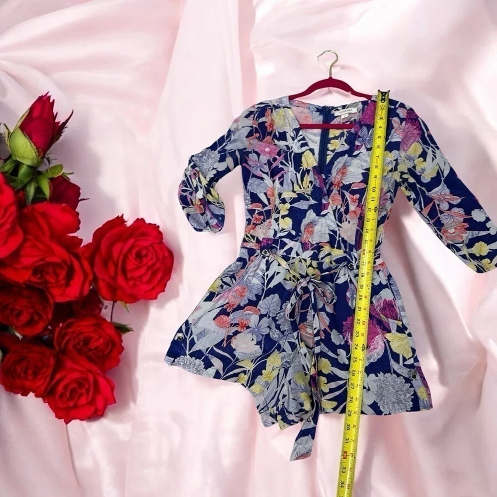 Yumi Kim Blue Floral Silk 